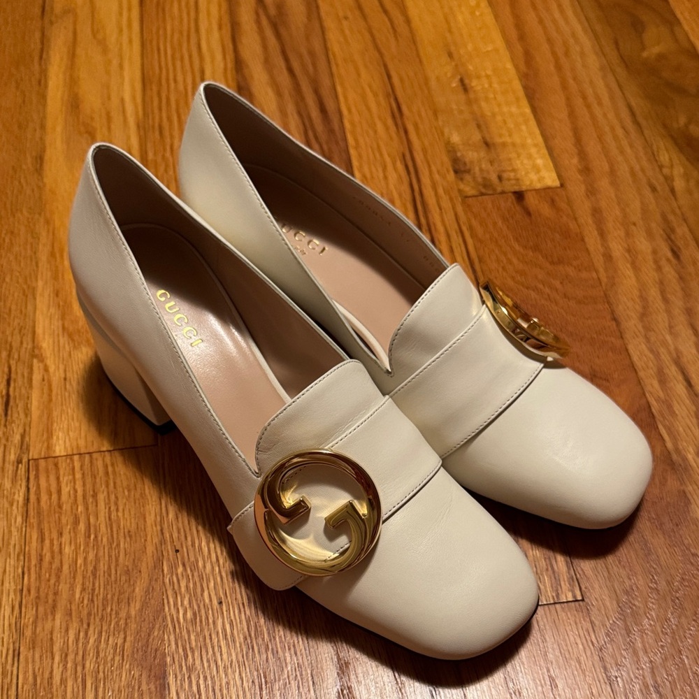 Gucci Women's Blondie Heels with Gold GG 🌟